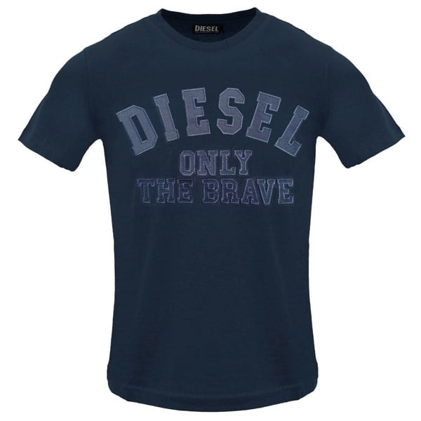 Diesel Monotone Embossed Logo Total Eclipse T-Shirt