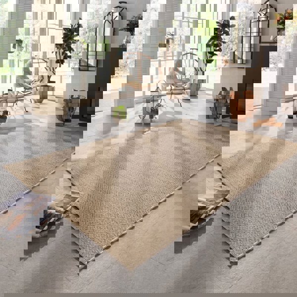 Indoor - Outdoor Caen Natural Brown | Handmade-Look