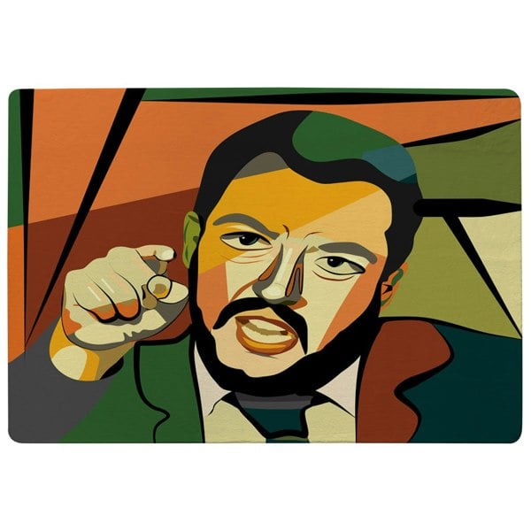 Benjamin Tate Design cubism art style, politician (Rug)