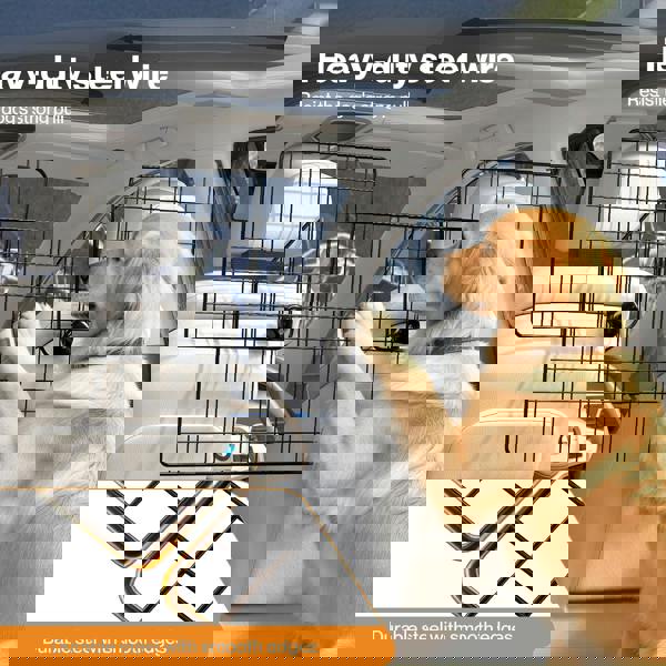 Skylos Dog Car Barrier Universal Pet Barrier Guard Adjustable Safety Travel