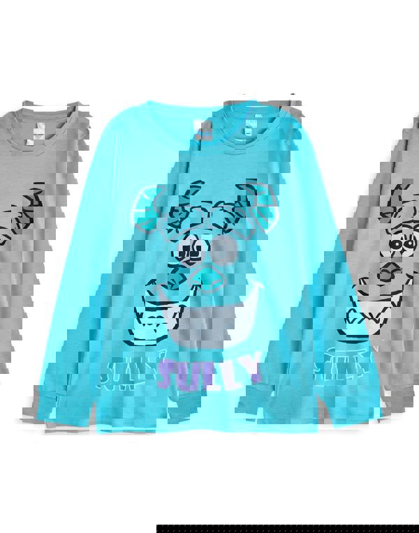 Disney Monsters Inc Boys Multicoloured Sully & Mike Multi-Pack of 2 Long Sleeve Long Leg Pyjama Set