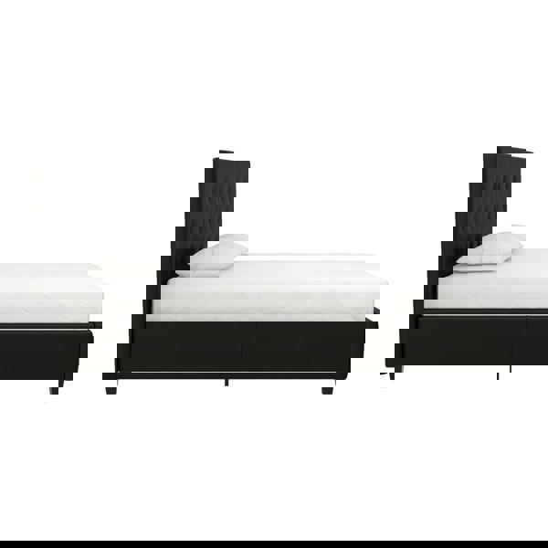 Dorel Home Dakota Upholstered Bed PU Black - Double
