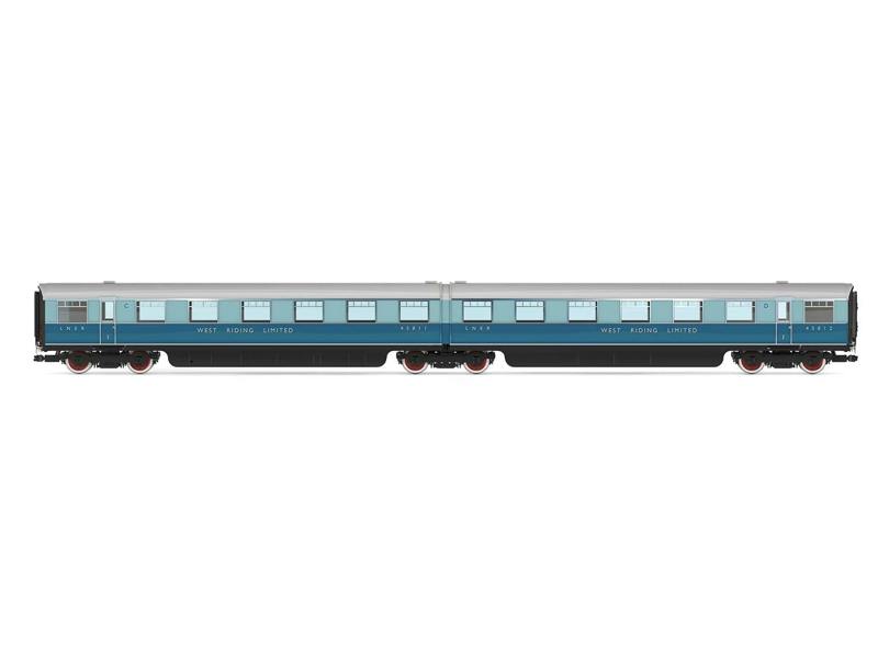 Hornby LNER West Riding Double Open 1st Articulated Set (2)