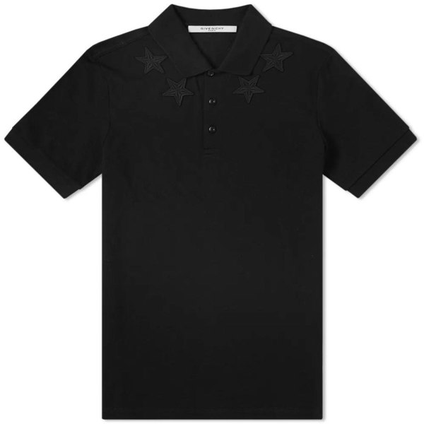 Givenchy Bm700V3006 011 Mens Polo Shirt - Black