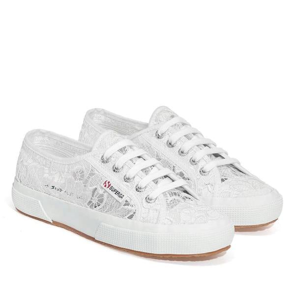 Superga Womens/Ladies 2750 Macramé Trainers - White