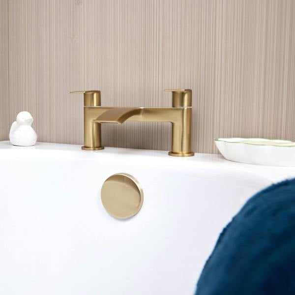 Flode Falun - Bath Filler - Brushed Brass