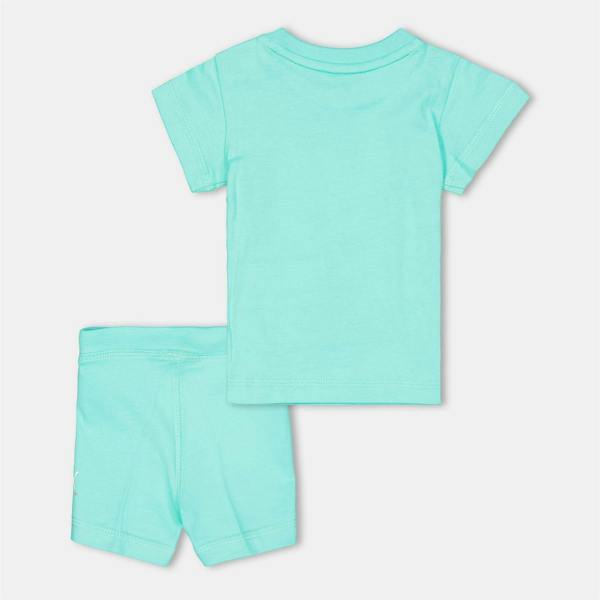 Puma Childrens/Kids Logo Cotton Top & Bottom Set Set - Aquatic - 