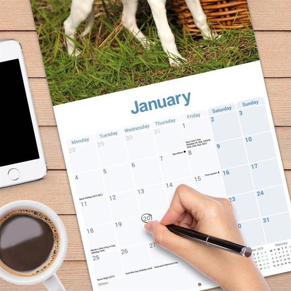 Whippet Calendar 2027, Wall Calendars, Month To View, Dogs, Gift
