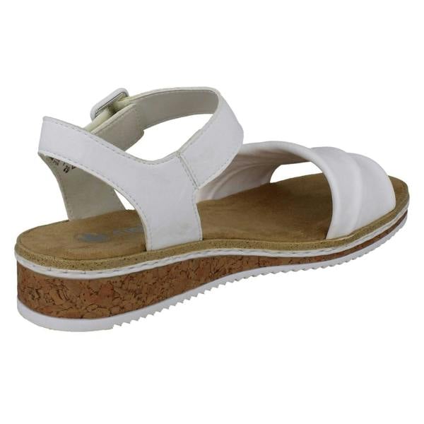 Rieker Ladies Rieker Strappy Crossover Wedge Sandals V3691