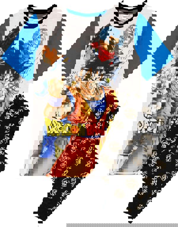 Dragon Ball Z Boys Grey Goku Short Sleeve Long Leg Pyjama Set