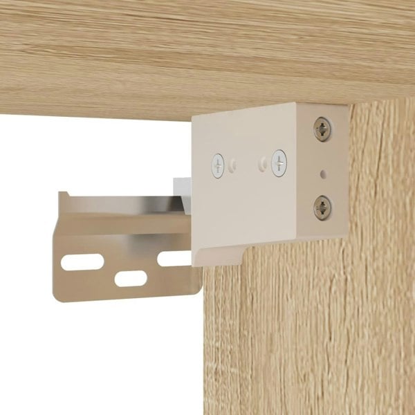 Berkfield Highboard Sonoma Oak 34.5x34x180 cm Engineered Wood