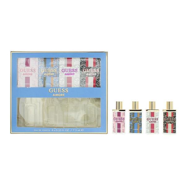 Guess Amore 4 x 7.5ml Eau de Toilette Gift Set: Portofino, Roma, Capri, Venezia