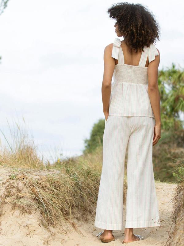 Kite Womens Organic Gillingham Wide Leg Woven Trousers Special Stripe