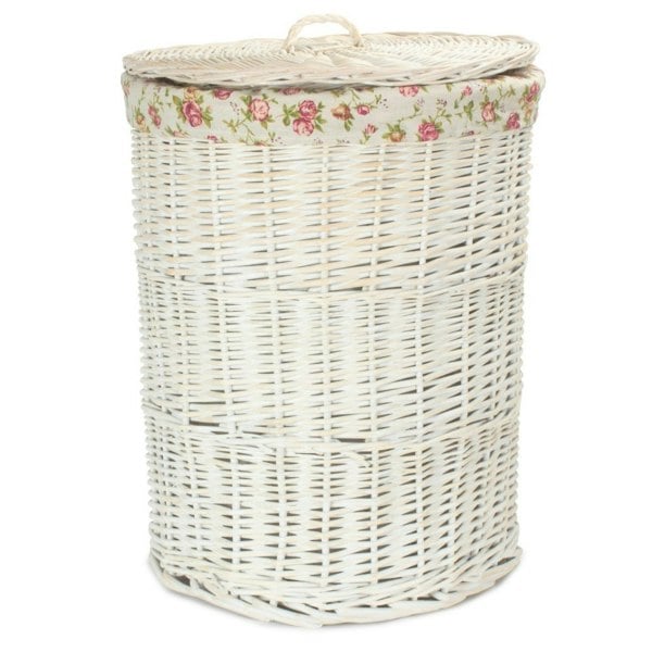 Round Laundry Wicker Basket