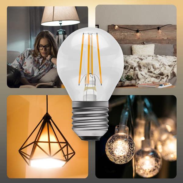 BELL Lighting Dimmable E27 LED Filament Golf Ball 4.7W Light Bulb