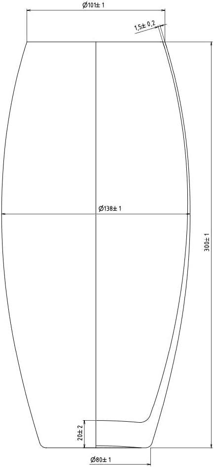 Silhouette Barrel Vase - 30cm