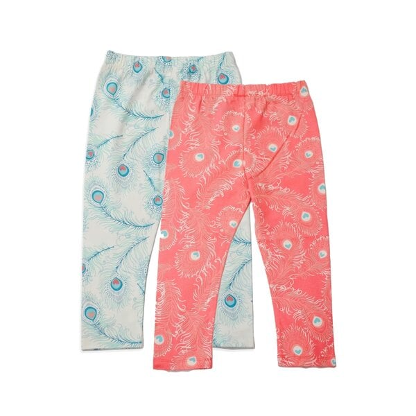 Lucy & Sam Peacock Two Pack Leggings