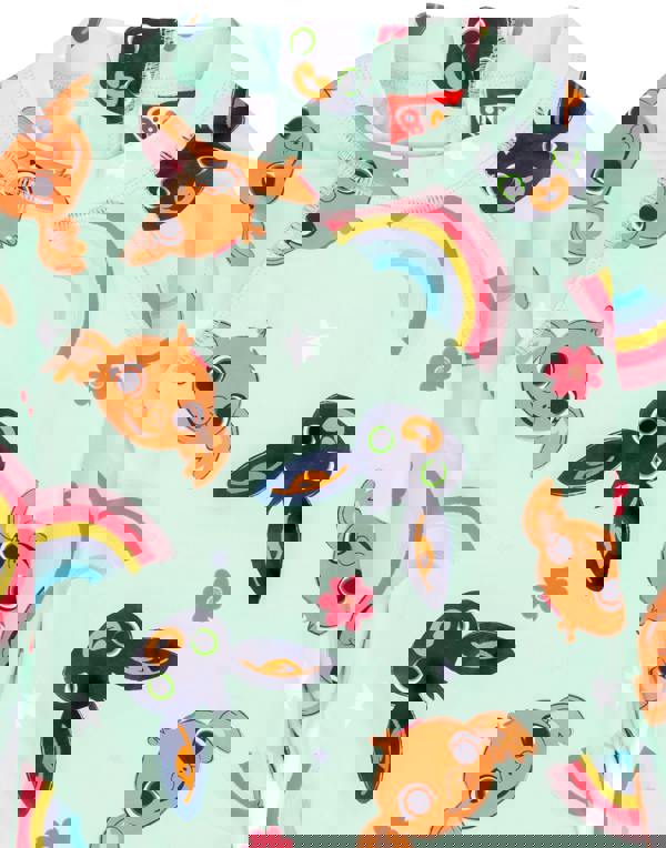 Bing Bunny Girls Blue Pastel Multi-Character Print 1 Piece Swimming Costume