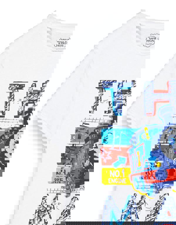 Thomas and Friends Boys White No 1 Engine Short Sleeved T-Shirt