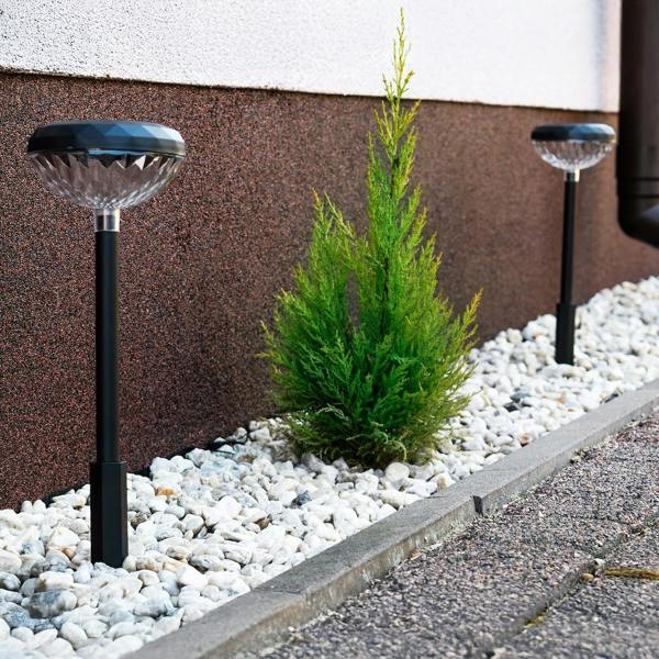 Milagro Tom RGB Solar Bollard IP44 2 pcs
