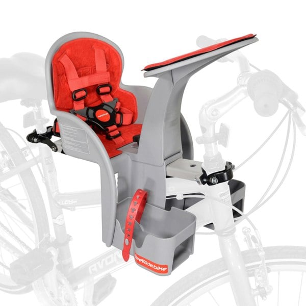 WeeRide Safe Front baby bike seat mounted on bike