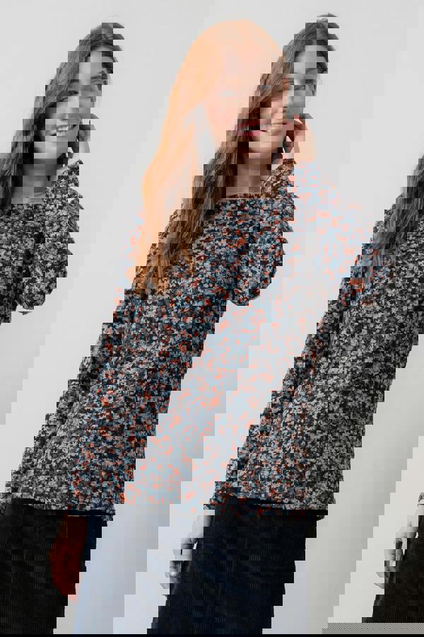 Abigail Brushed Knit Top Red | Lily and Me Clothing