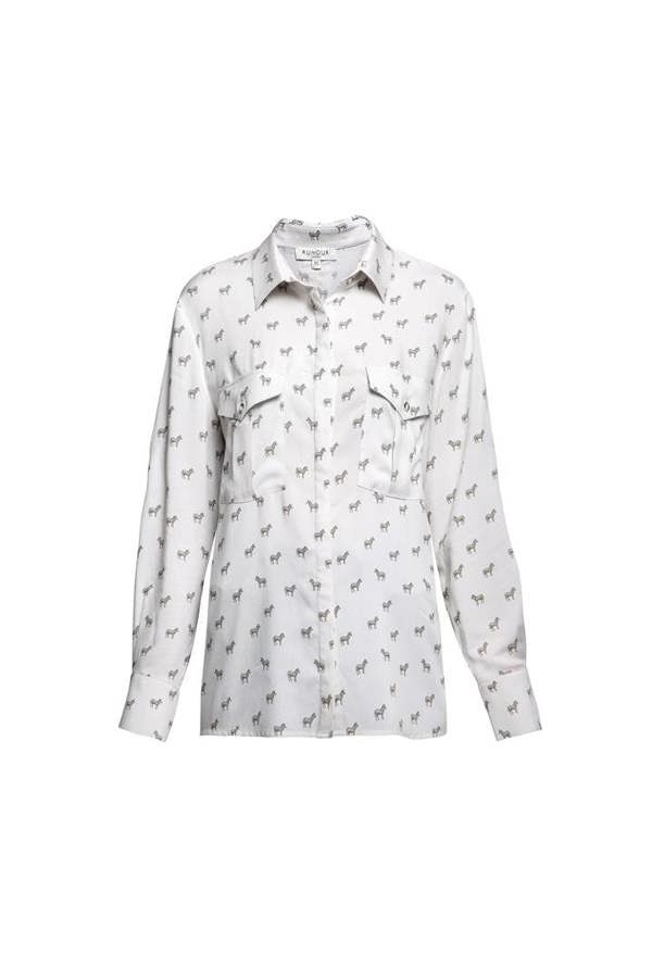 Rumour London Kenya zebra print shirt
