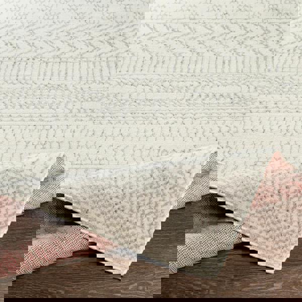 Livabliss Pisa-Geometric Grey Off-White Charcoal Rug