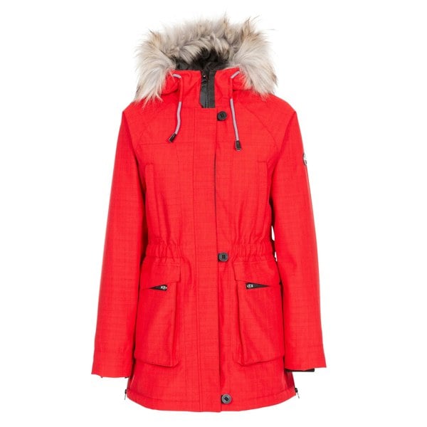 Trespass Womens/Ladies Caption Waterproof Parka - Red