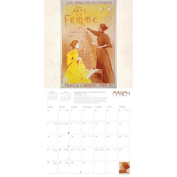 Art Nouveau Posters Calendar 2027, Wall Calendars, Month To View, Art, Gift