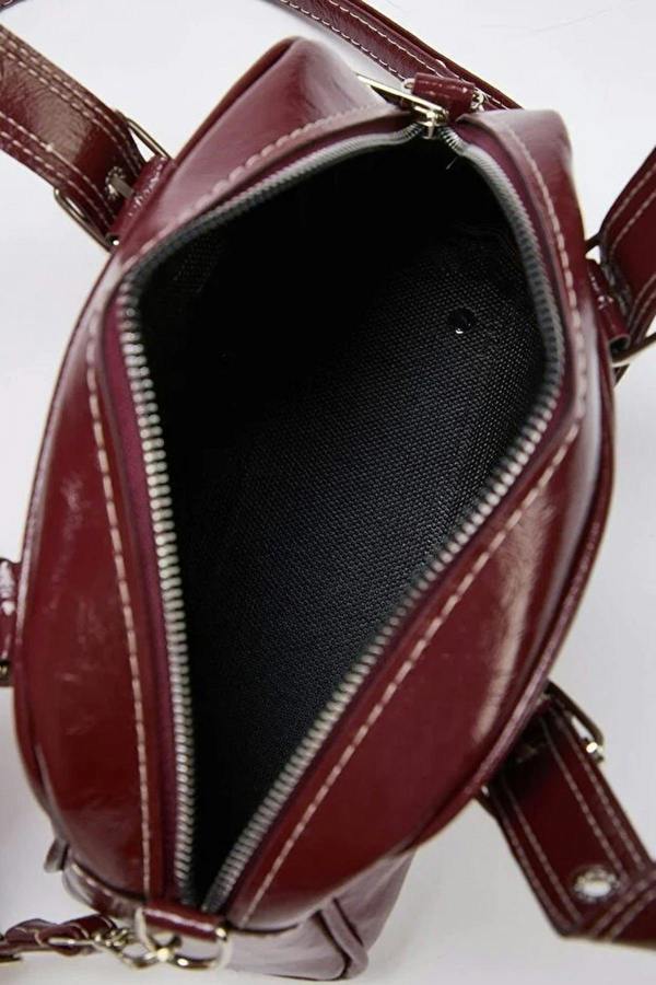 WOVCOR Women's Bowling Mini City Hand and Shoulder Bag with Contrast Stitching