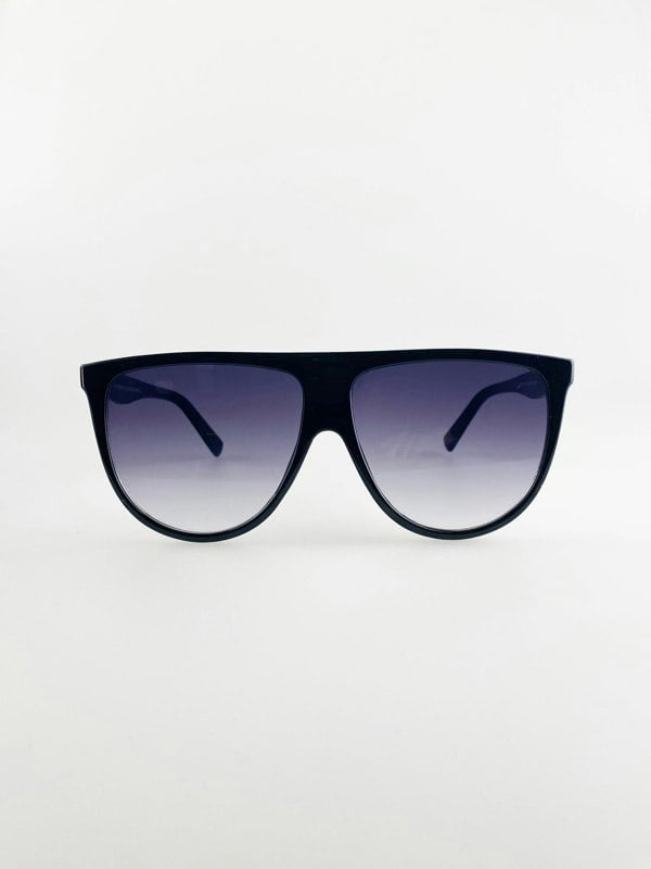 SVNX Oversized Rounded Frame Sunglasses with Ombre Lenses