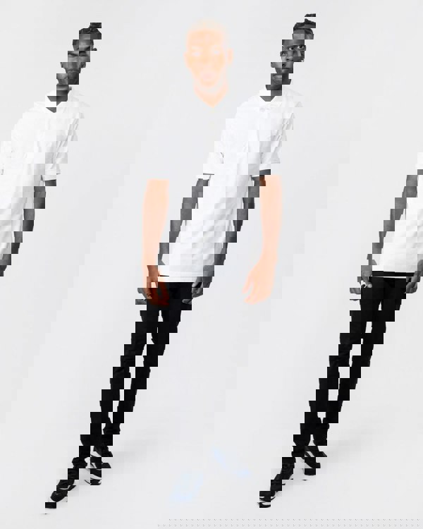 Lyle & Scott Tonal Eagle Mens Polo Shirt - 626 White