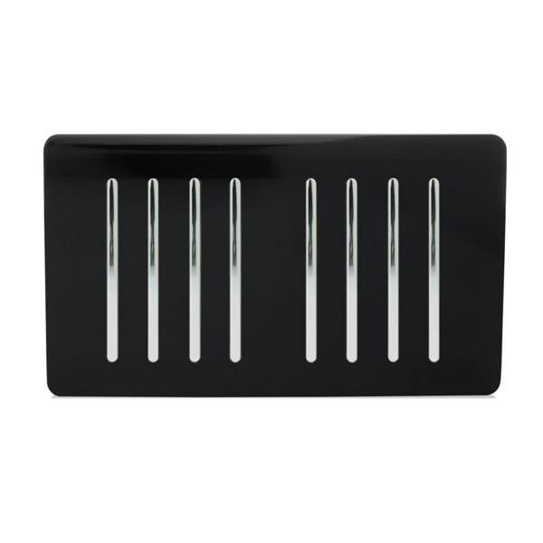 Trendi Switch 8 Gang 1 or 2 Way Light Switch in Piano Black