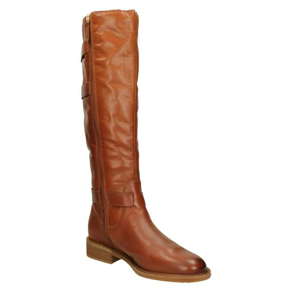 Clarks Ladies Clarks Knee High Boots Cologne Up