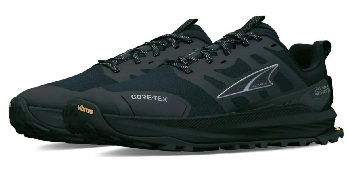 ALTRA Mens Lone Peak 9+ GTX Trail Running Trainers Hiking Shoes Black
