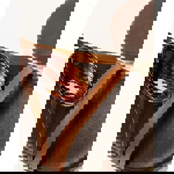 Blue Vanilla Oval Stone Strappy Sandals