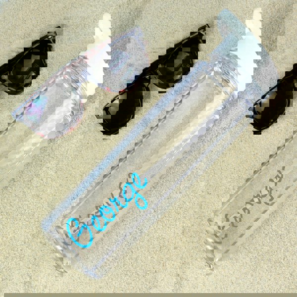 Personalised Memento Company Personalised Blue Name Water Bottle