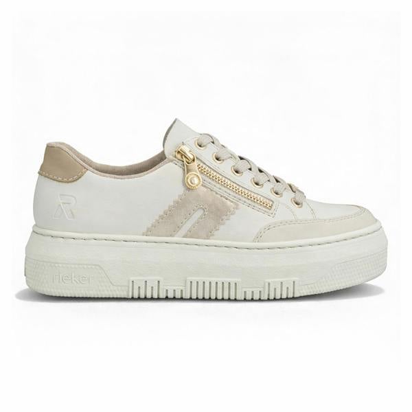 Rieker ENYA Court Trainers in White