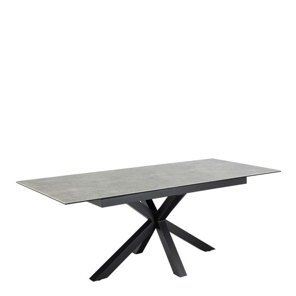 Furniture To Go Heaven Extendable Dining Table with Ceramic Grey Top 168cm
