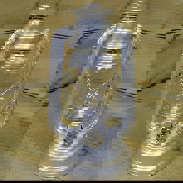 Samuel Alexander 10" Paraffin Hurricane Camping Lantern Light - Silver