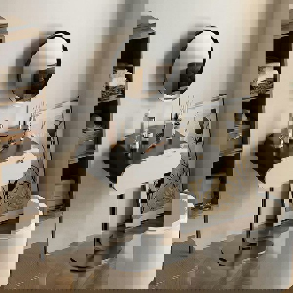 Suzuki Small Dressing Table With Mirror, Slimline Dressing Table-Weilai Concept-Weilai Concept