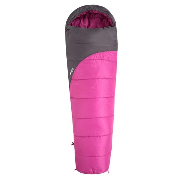 Mountain Warehouse Summit 250 Left Zip Mummy Sleeping Bag - Fuchsia/Black
