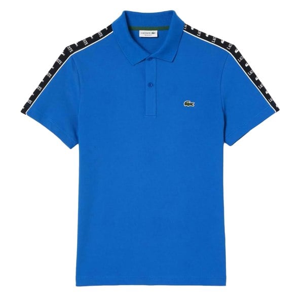 Lacoste Mens Mini Pique Stretch Regular Polo Shirt - Blue