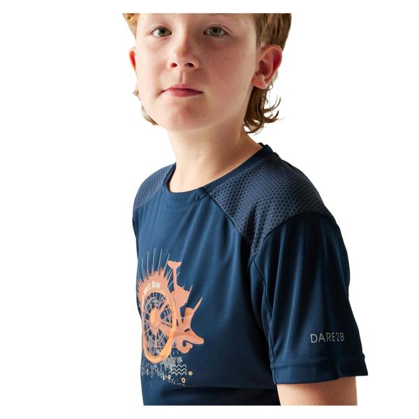 Dare 2B Childrens/Kids Trackstand II Cycle T-Shirt - Navy - 