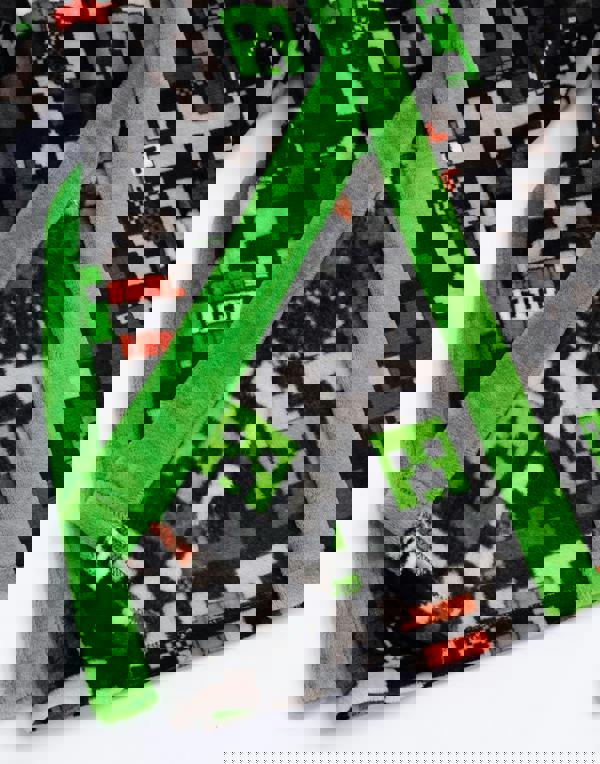 Minecraft Boys Multicoloured TNT Bathrobe