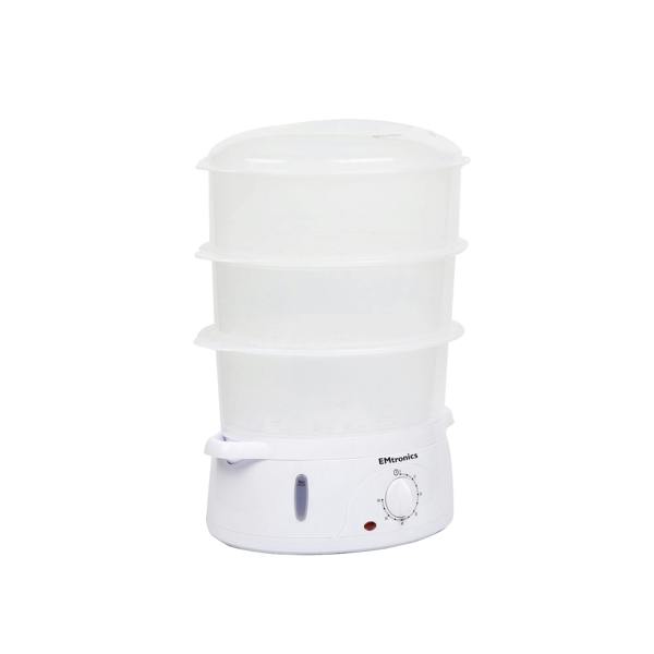 EMtronics 3 Tier Food, Meat, Veg Steamer 10 Litre with Timer