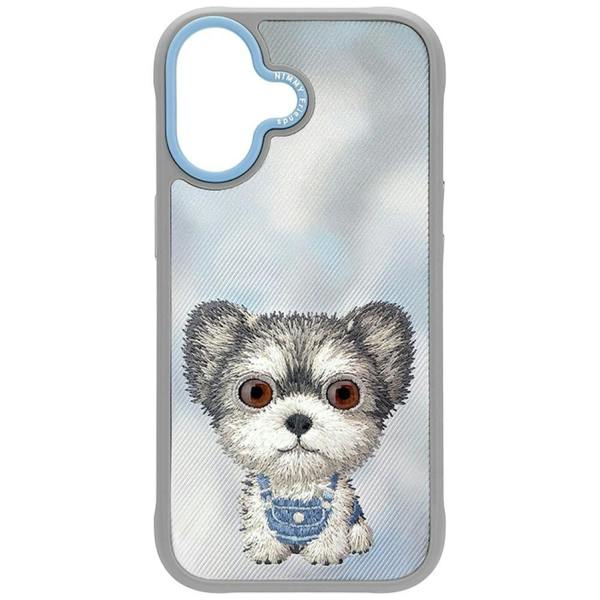 Nimmy Friends Nimmy Big Eye Cute Pet Yorkie Dog Case with MagSafe for iPhone 17 6.3" Grey Blue - N-XDY-IP17-027