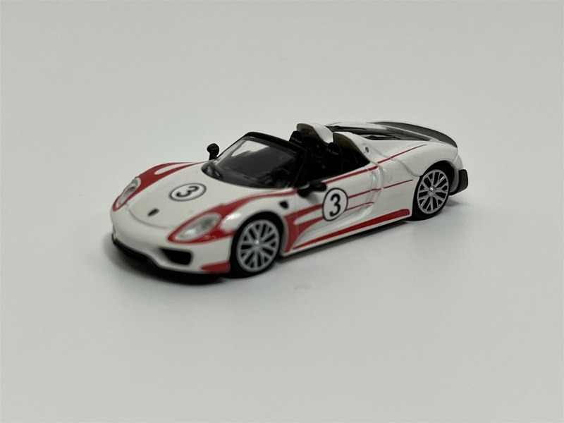 Minichamps Porsche 918 Spyder Salzburg Racing Design 2013 White With Red Stripes 2013 1:87 Minichamps 870062137