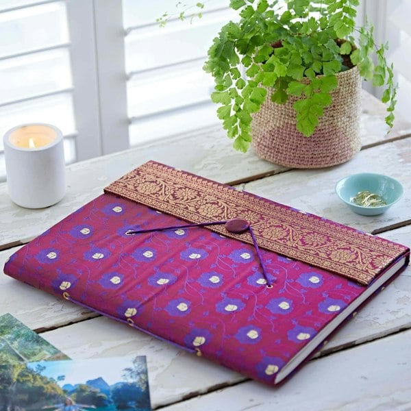 Paper High Extra Large Sari Fabric Photo Album